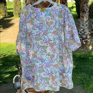 Women’s Scrub Top Size 3XL Medical Vet Nurse